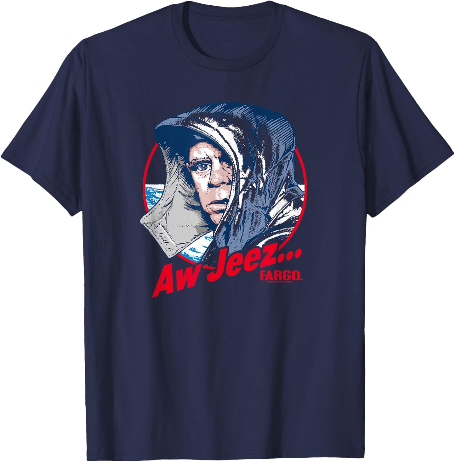 Fargo Aw Jeez T-Shirt - T-Shirt | Navy