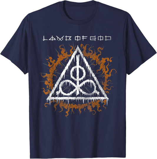 Lamb of God – Symbol and Sun T-Shirt - T-Shirt | Navy