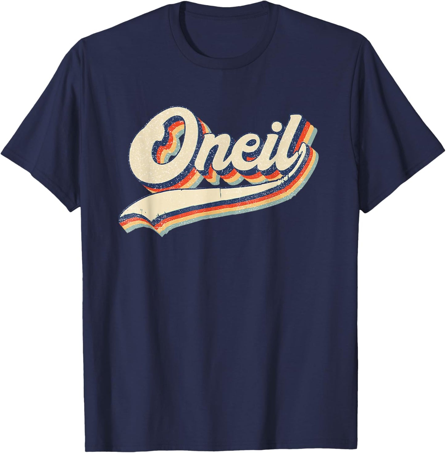 ONEIL Surname Retro Vintage 80s 90s Birthday Reunion T-Shirt - T-Shirt | Navy