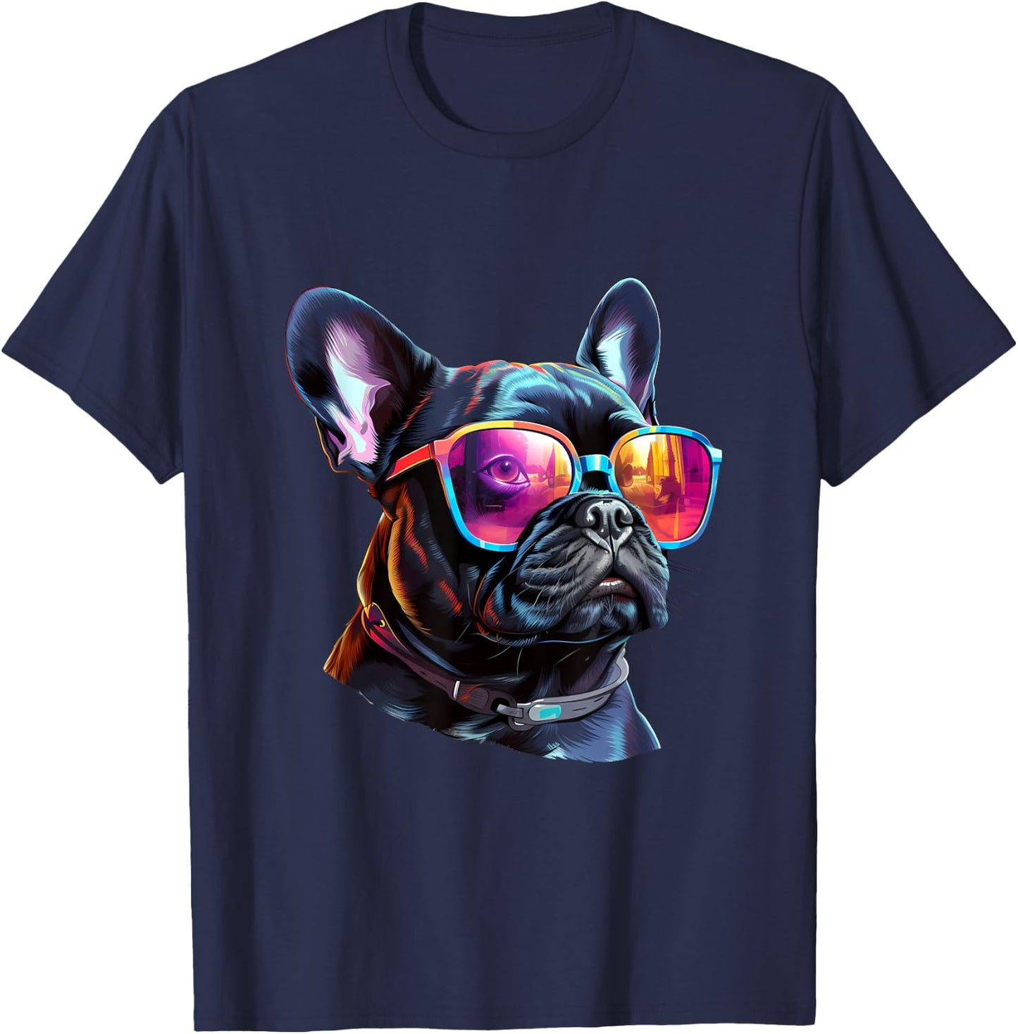 French_Bulldog Sulldog.pnglasses Women Kids T-Shirt - T-Shirt | Navy