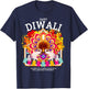 Happy Diwali Outfit Idea For Kids & Hindu Festival Diwali T-Shirt - T-Shirt | Navy