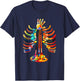 Halloween Art Teacher Bone Graphic Colorful Artist Halloween T-Shirt - T-Shirt | Navy