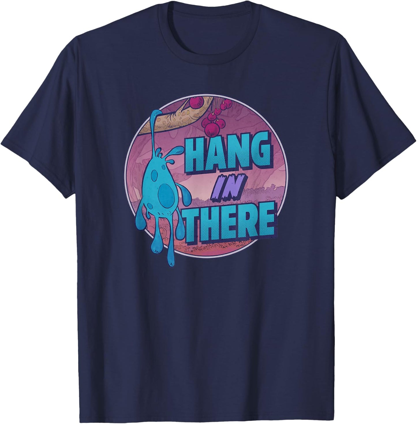 Disney Strange World Splat Hang In There Badge T-Shirt - T-Shirt | Navy
