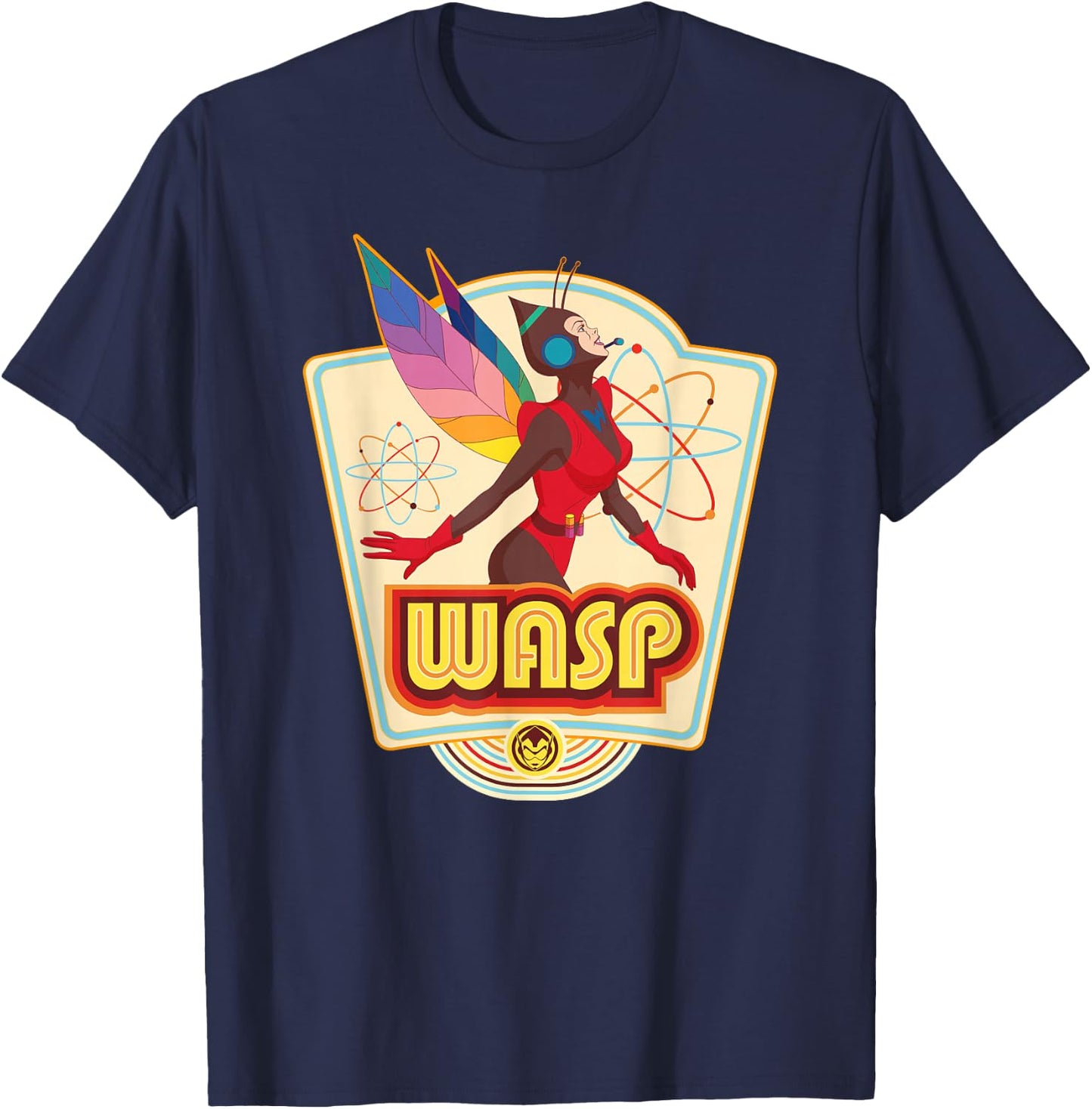 Marvel Avengers Wasp Comic Retro Vintage Iconic T-Shirt - T-Shirt | Navy