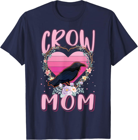 Raven Mom Crow T-Shirt - T-Shirt | Navy