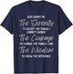 God Grant Me the Serenity Prayer Inspirational Spiritual T-Shirt - T-Shirt | Navy