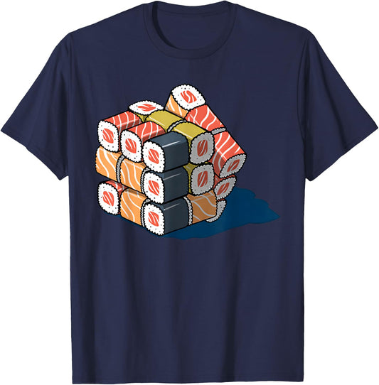 Sushi Cube Rubik T-Shirt - T-Shirt | Navy