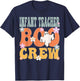 Infant Teacher Boo Crew Ghost Groovy Halloween T-Shirt - T-Shirt | Navy