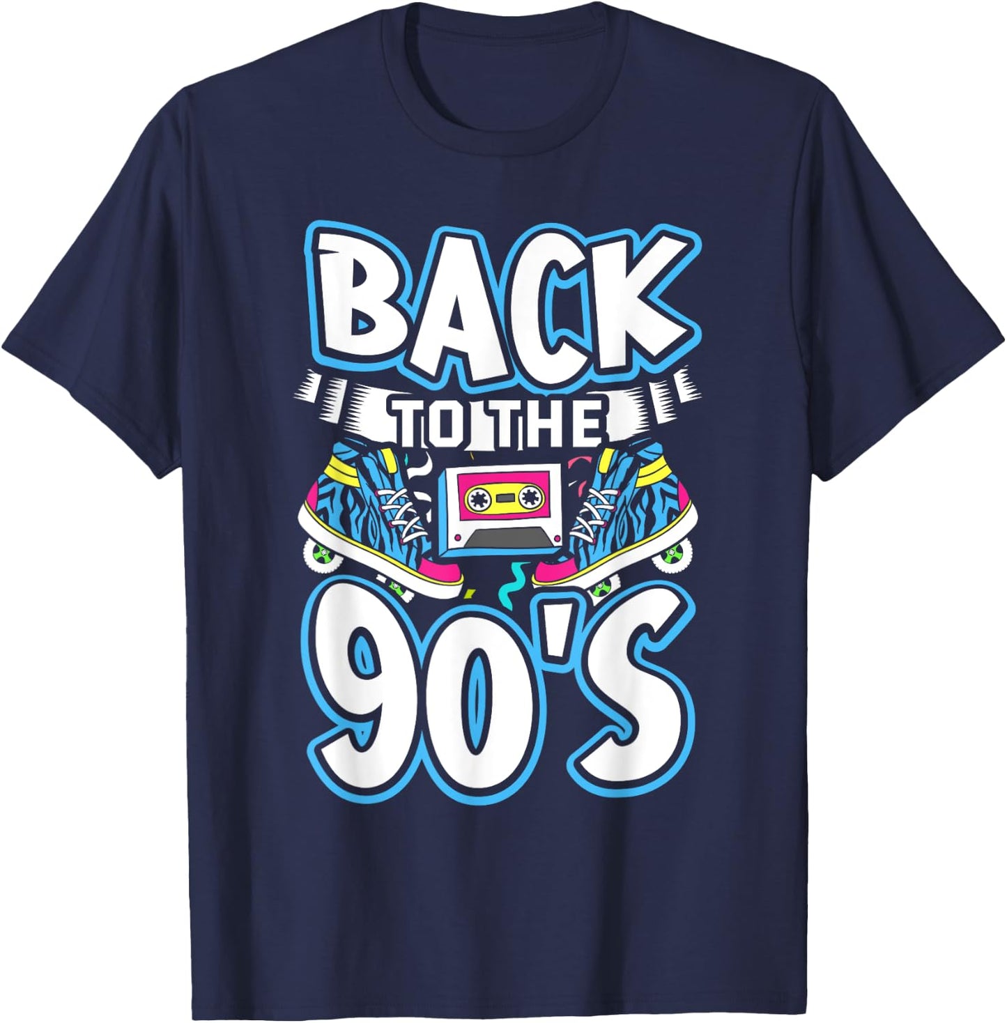 90s Party Outfit , 90's Costume Men T-Shirt - T-Shirt | Navy