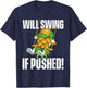 Will Swing If Pushed - Pineapple Swinger Swinging Lifestyle T-Shirt - T-Shirt | Navy