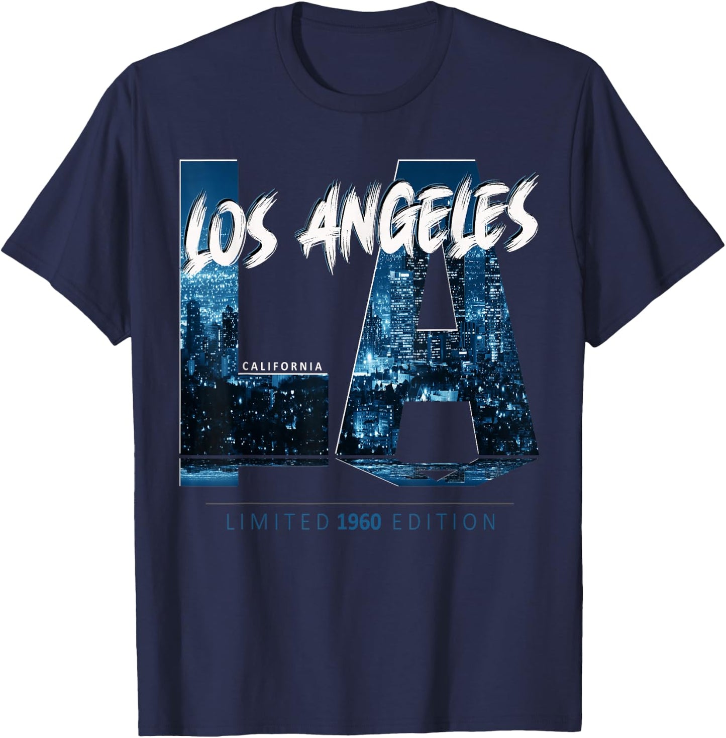 Los Angeles California Limited 1960 Edition T-Shirt - T-Shirt | Navy