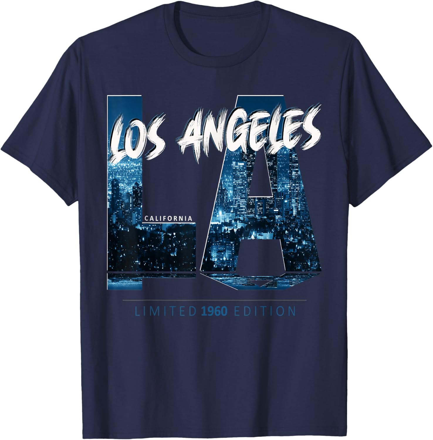 Los Angeles California Limited 1960 Edition T-Shirt - T-Shirt | Navy