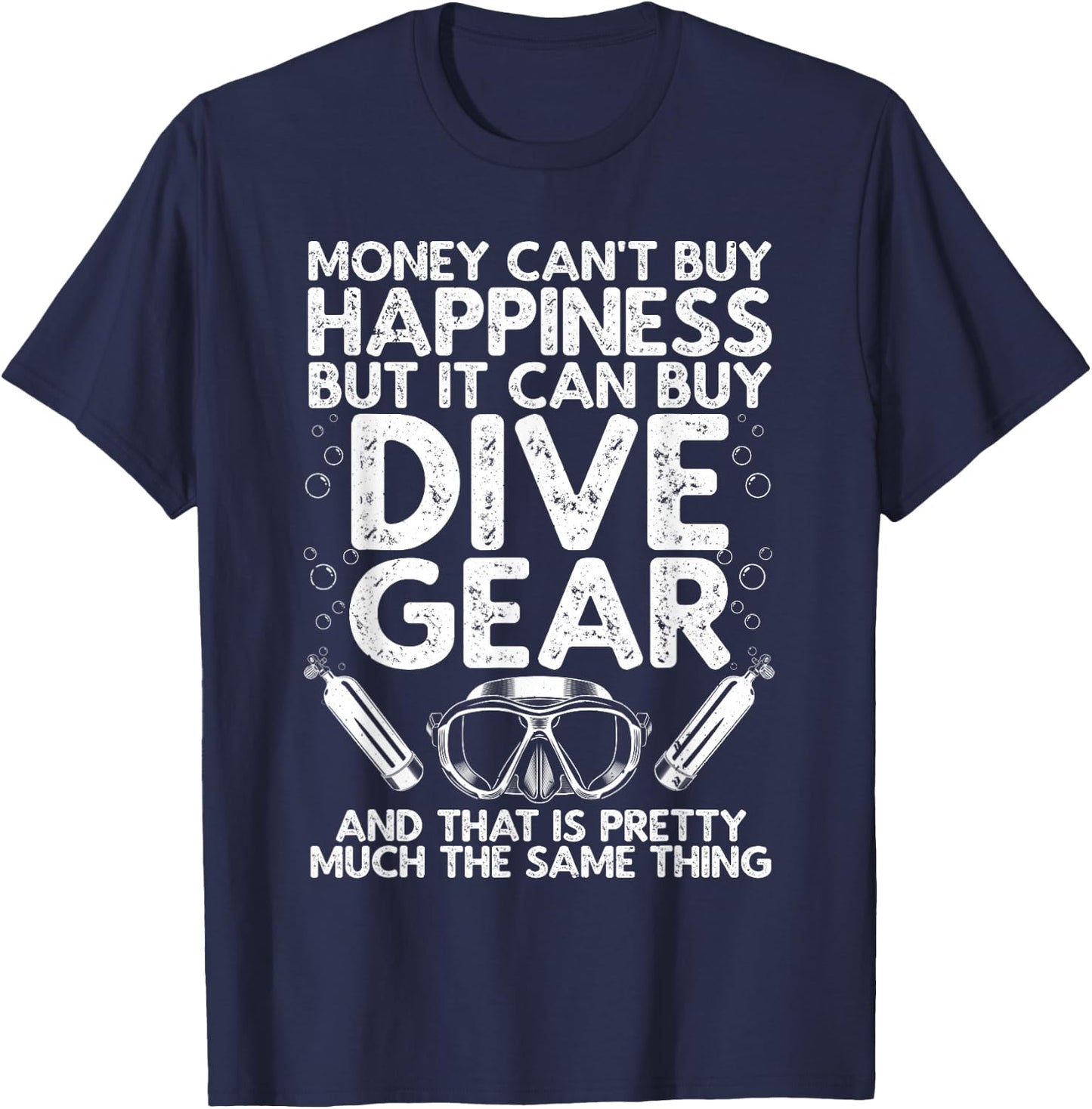 Funny Scuba Diver Design Women Scuba Diving Lover T-Shirt - T-Shirt | Navy