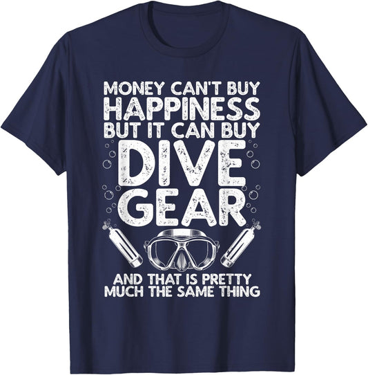 Funny Scuba Diver Design Women Scuba Diving Lover T-Shirt - T-Shirt | Navy