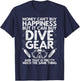 Funny Scuba Diver Design Women Scuba Diving Lover T-Shirt - T-Shirt | Navy
