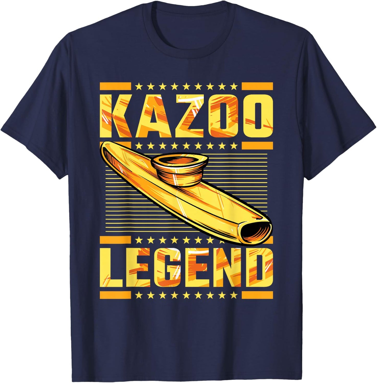 Kazoo Legend, Kazoo Player T-Shirt - T-Shirt | Navy