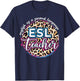 ESL Teacher English as a Second Language T-Shirt - T-Shirt | Navy