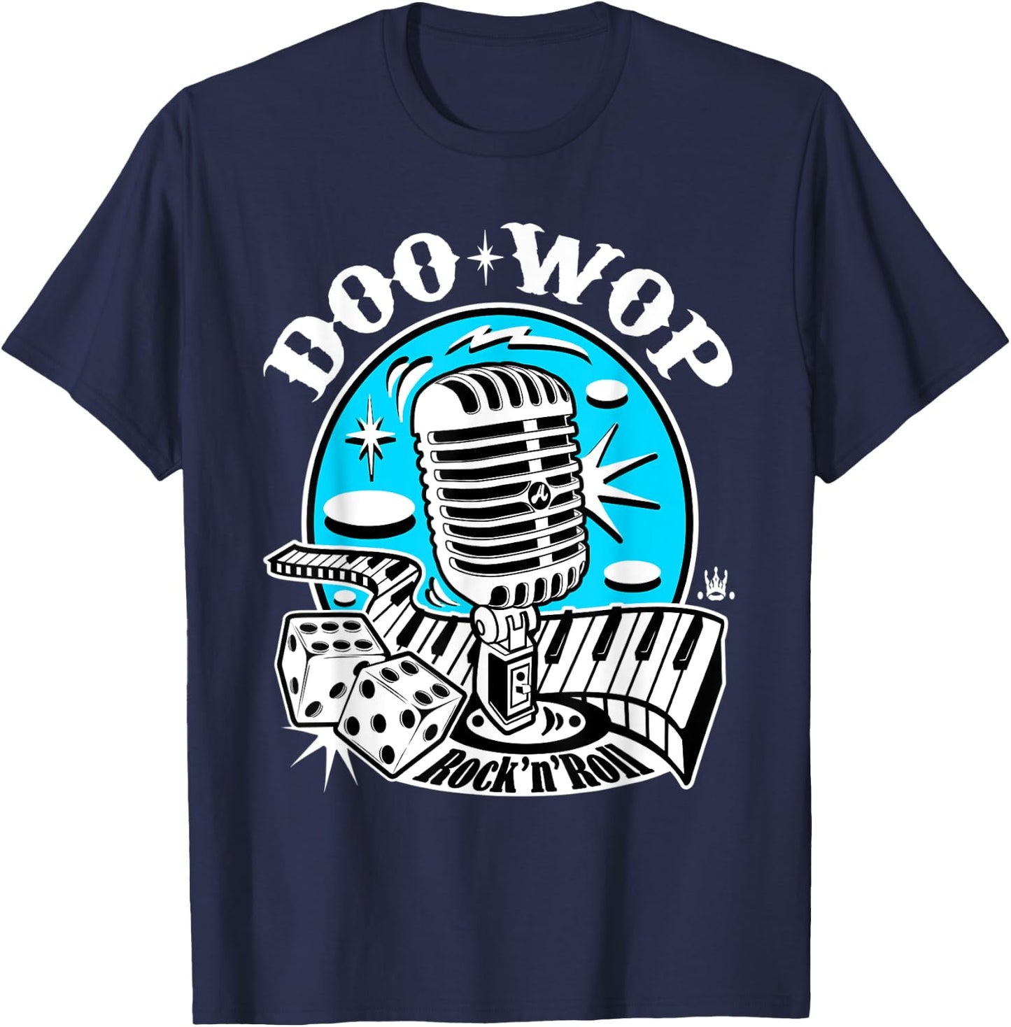 50s Sock Hop Costume Retro 1950s Rockabilly Party Doo Wop T-Shirt - T-Shirt | Navy
