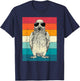 Retro Vintage African Grey Parrot with Sunglasses Bird Lover T-Shirt - T-Shirt | Navy
