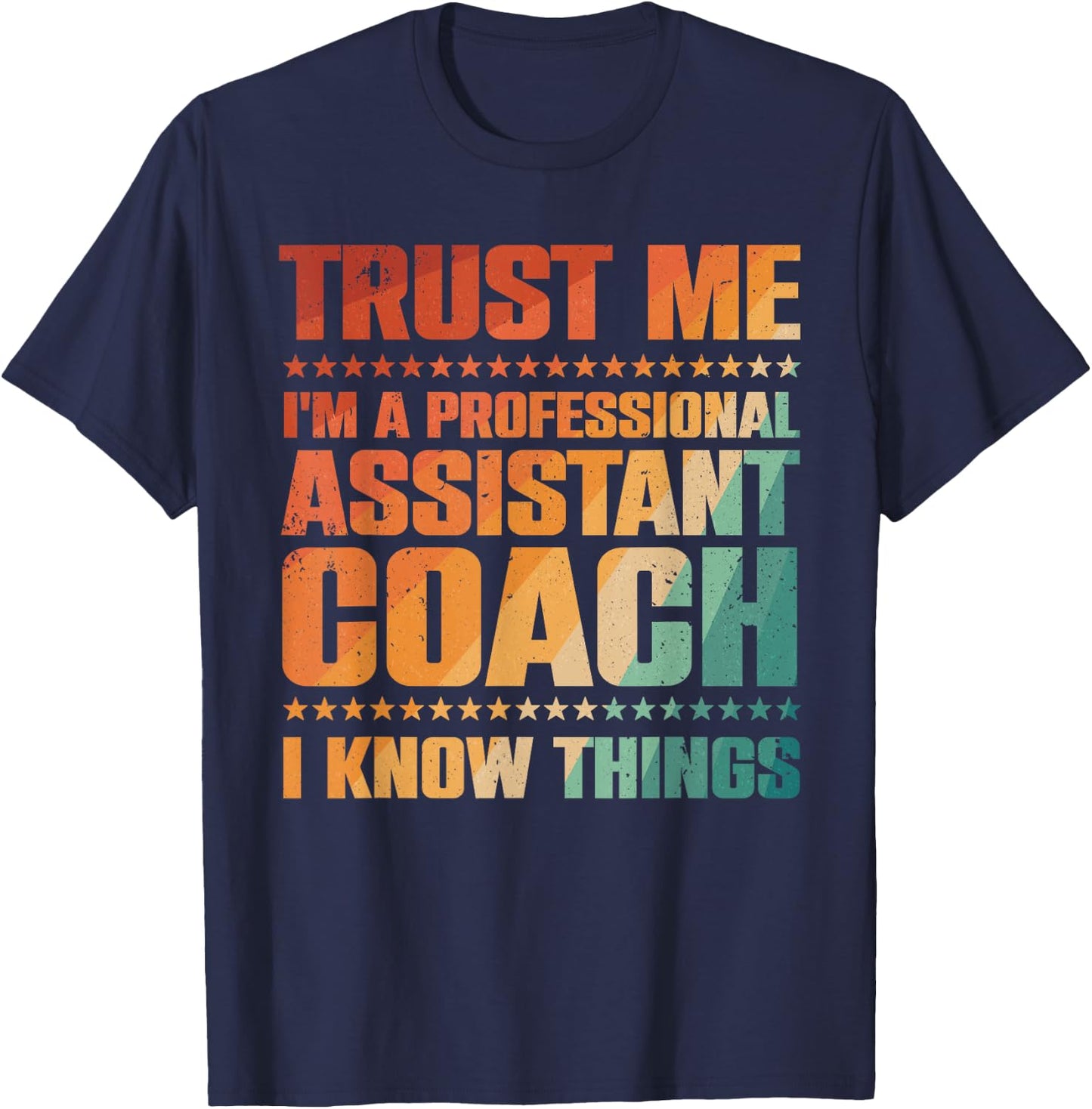 Cute Assistant Coach Women Softball Baseball Coaches T-Shirt - T-Shirt | Navy