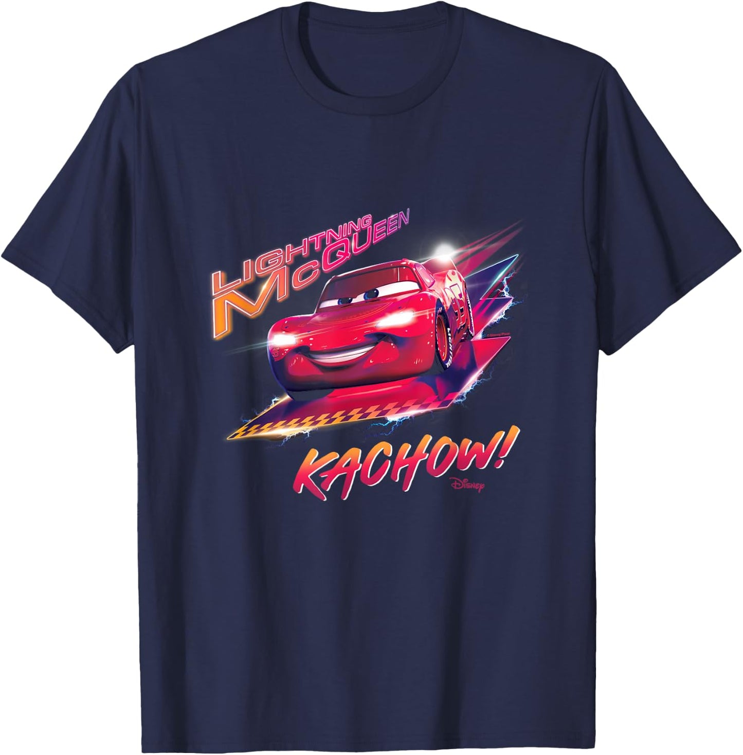 Cars - Kachow Lightning McQueen T-Shirt - T-Shirt | Navy