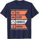 Eat Sleep Animate Repeat T-Shirt - T-Shirt | Navy