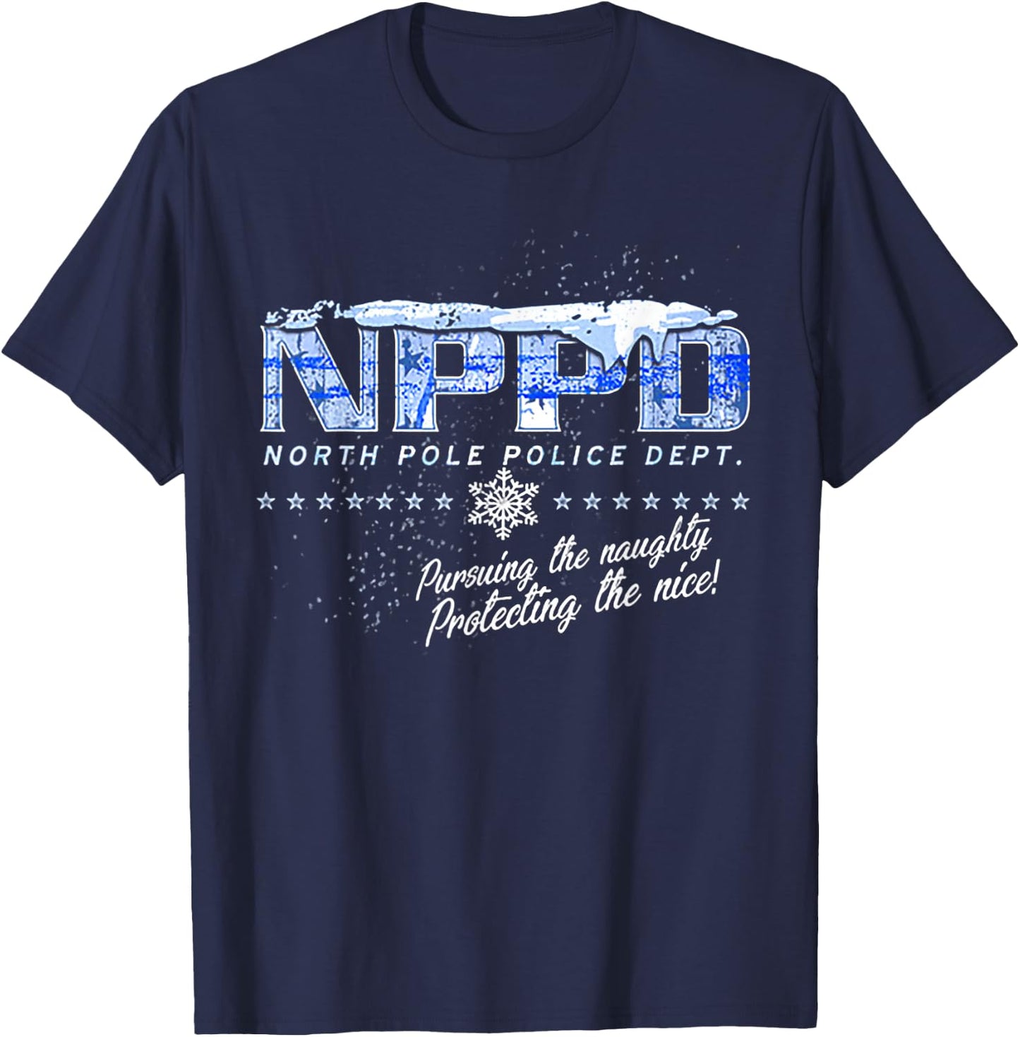 NPPD North Pole Police Department T-Shirt - T-Shirt | Navy