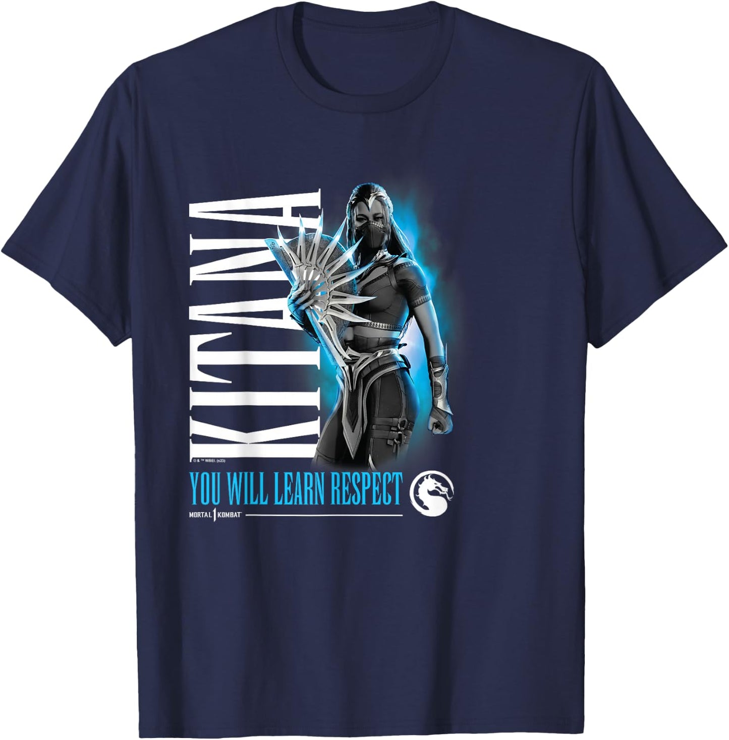 Mortal Kombat - Kitana You Will Learn Respect T-Shirt - T-Shirt | Navy