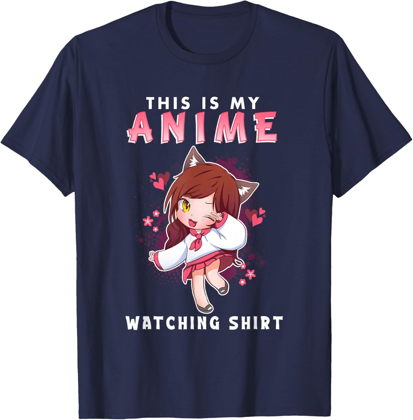 This Is My Anime Watching T-Shirt - T-Shirt | Navy