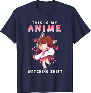 This Is My Anime Watching T-Shirt - T-Shirt | Navy