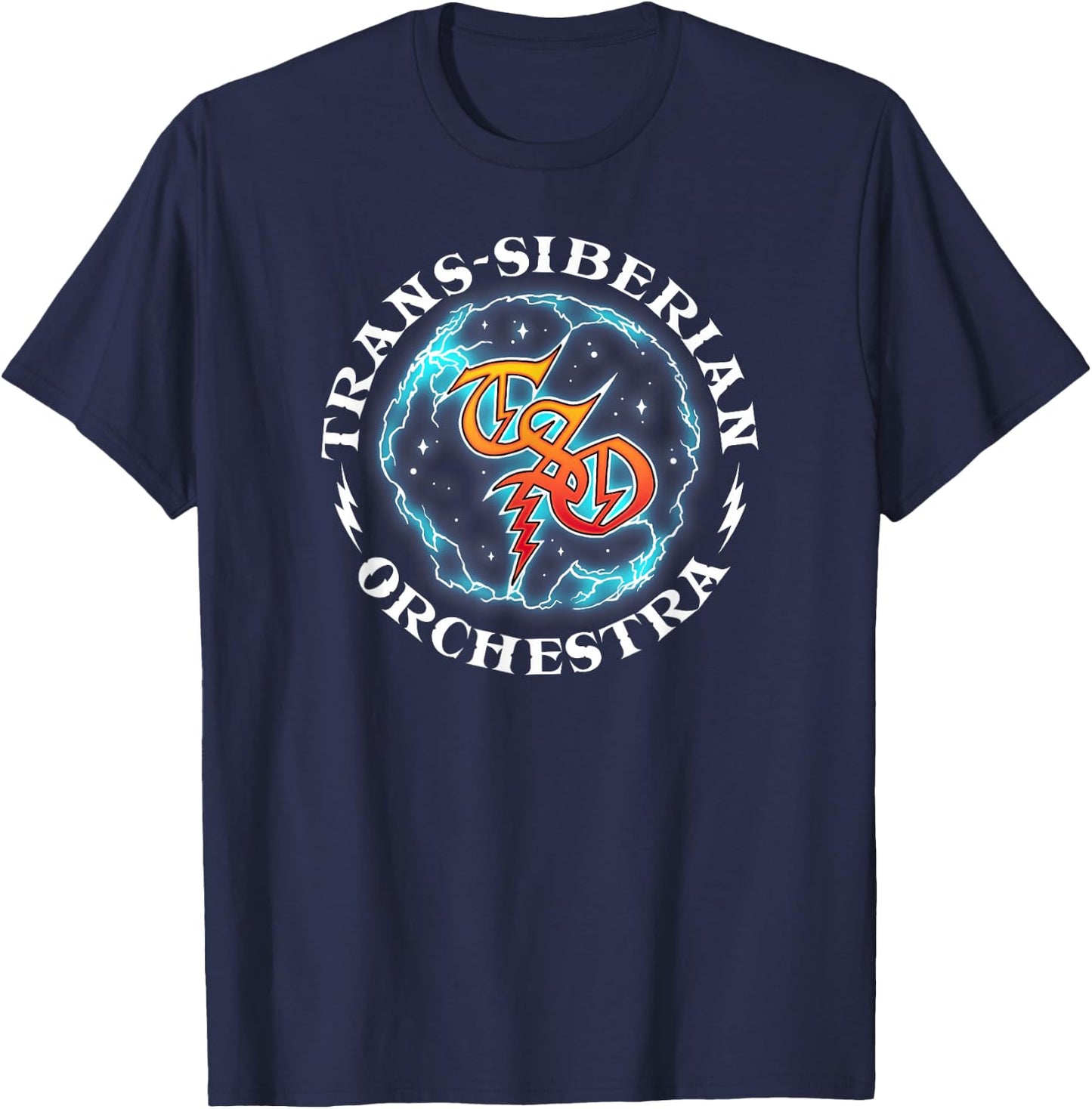 Trans-Siberian Orchestra – Lightning Logo T-Shirt - T-Shirt | Navy