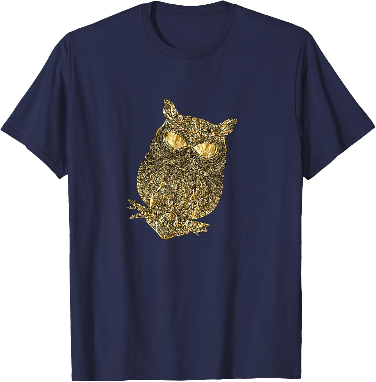 Golden owl T-Shirt - T-Shirt | Navy