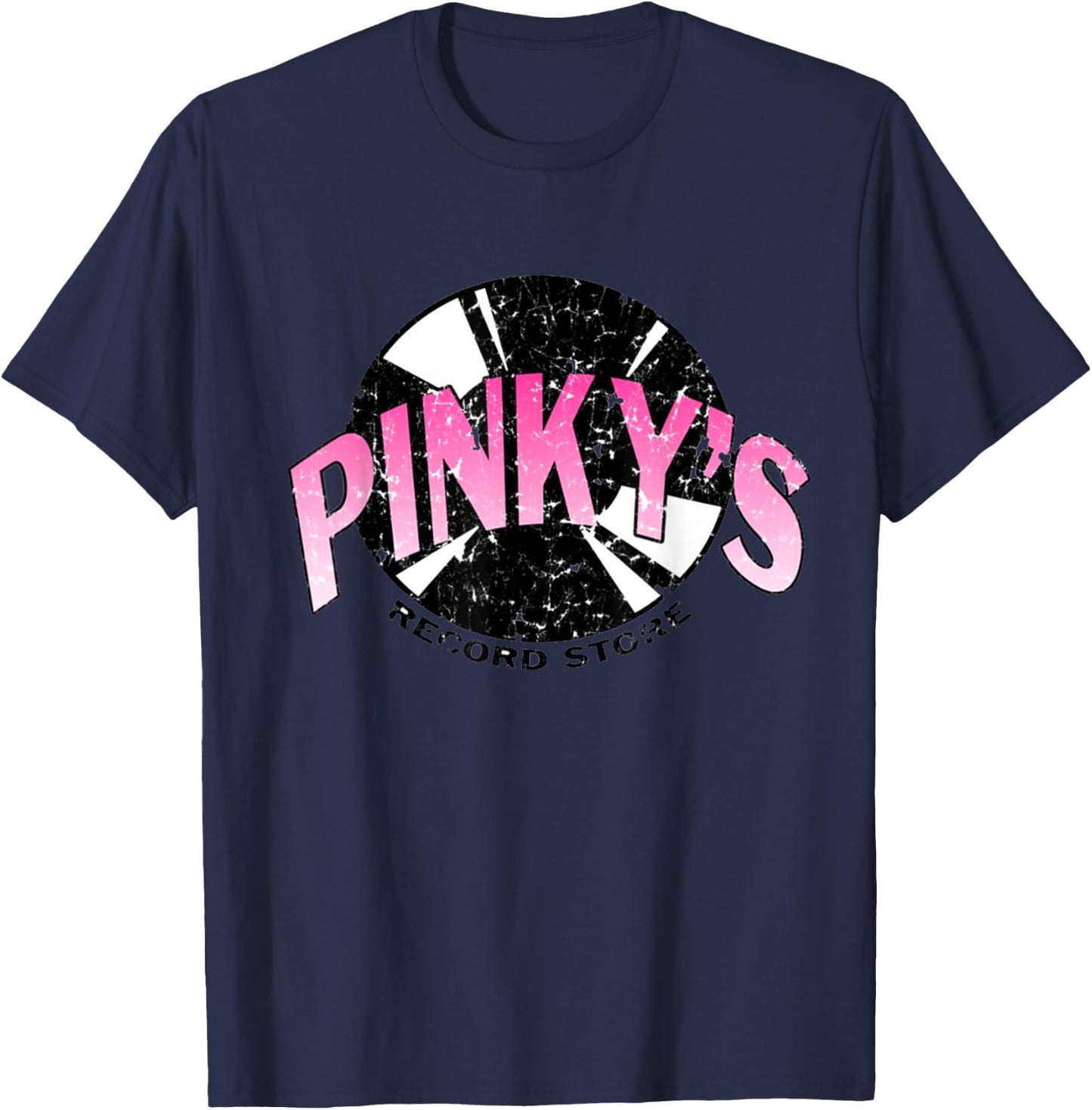 Pinky's Record Store Vinyl Opened Every Friday T-Shirt - T-Shirt | Navy