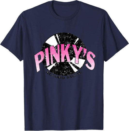 Pinky's Record Store Vinyl Opened Every Friday T-Shirt - T-Shirt | Navy