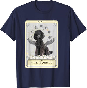 Poodle Tarot Card T-Shirt - T-Shirt | Navy