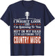 Funny Country Music Lover Western Country Music Small T-Shirt - T-Shirt | Navy