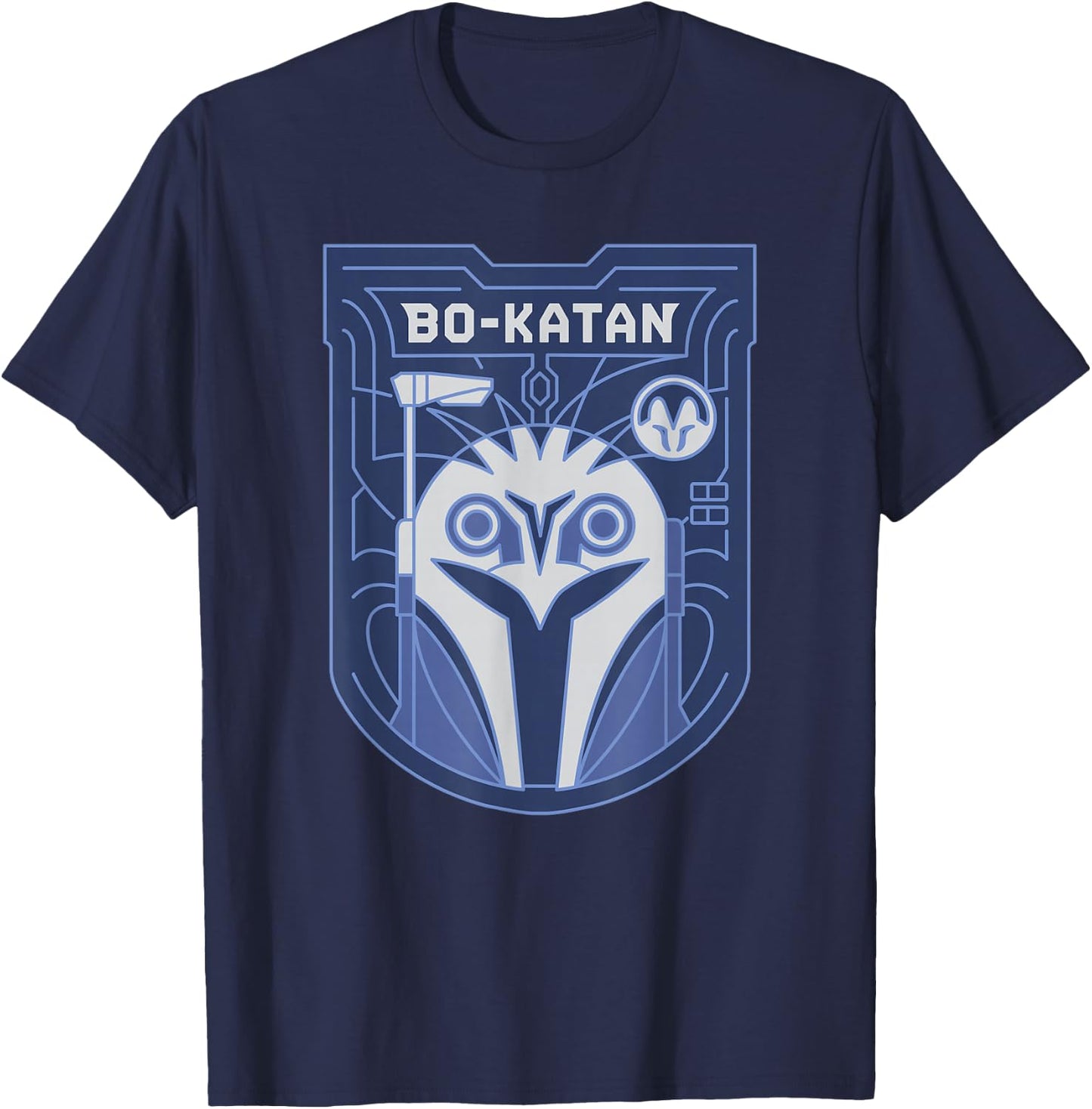 Star Wars: The Mandalorian Bo-Katan Bounty Hunter Blue T-Shirt - T-Shirt | Navy