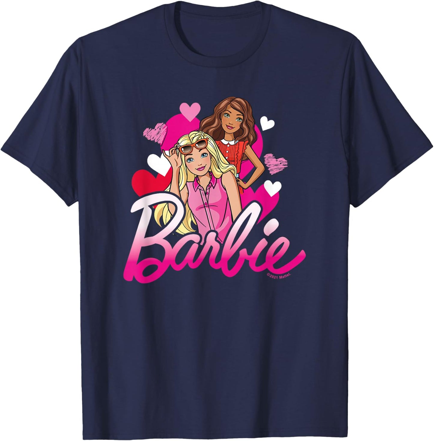 Barbie - Barbie Hearts T-Shirt - T-Shirt | Navy
