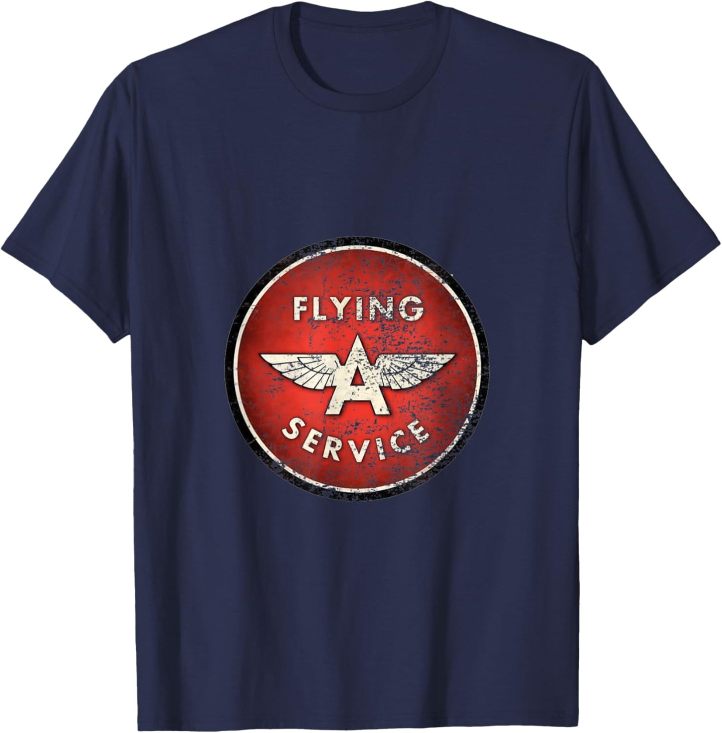Vintage Flying A Gas Station T-Shirt - T-Shirt | Navy
