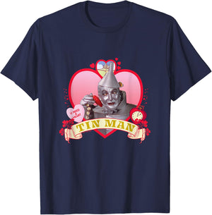 The Wizard of Oz - Heart Tin Man T-Shirt - T-Shirt | Navy