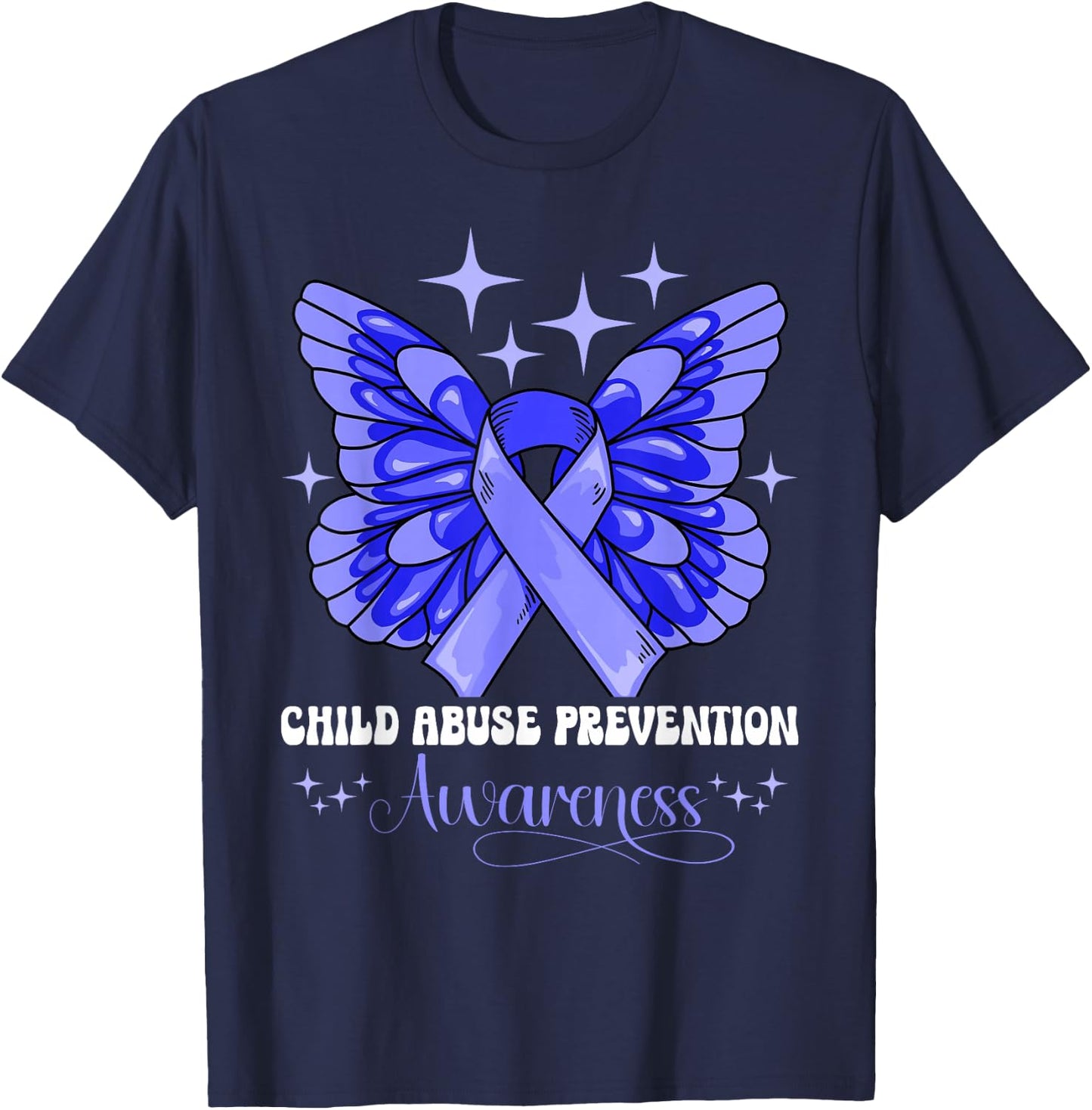 Child Abuse Prevention Awareness T-Shirt - T-Shirt | Navy