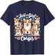 Just a Girl who Loves Corgis T-Shirt - T-Shirt | Navy