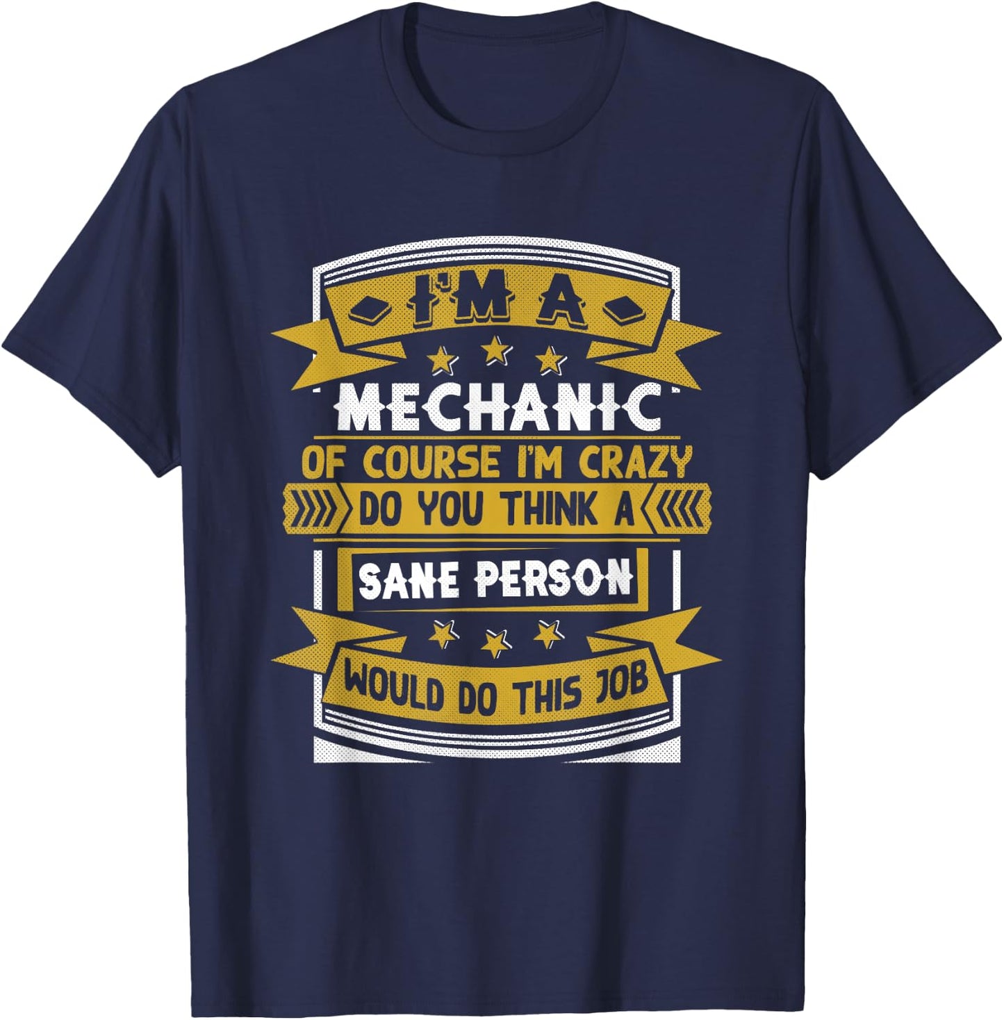 Funny Mechanic T-Shirt - T-Shirt | Navy