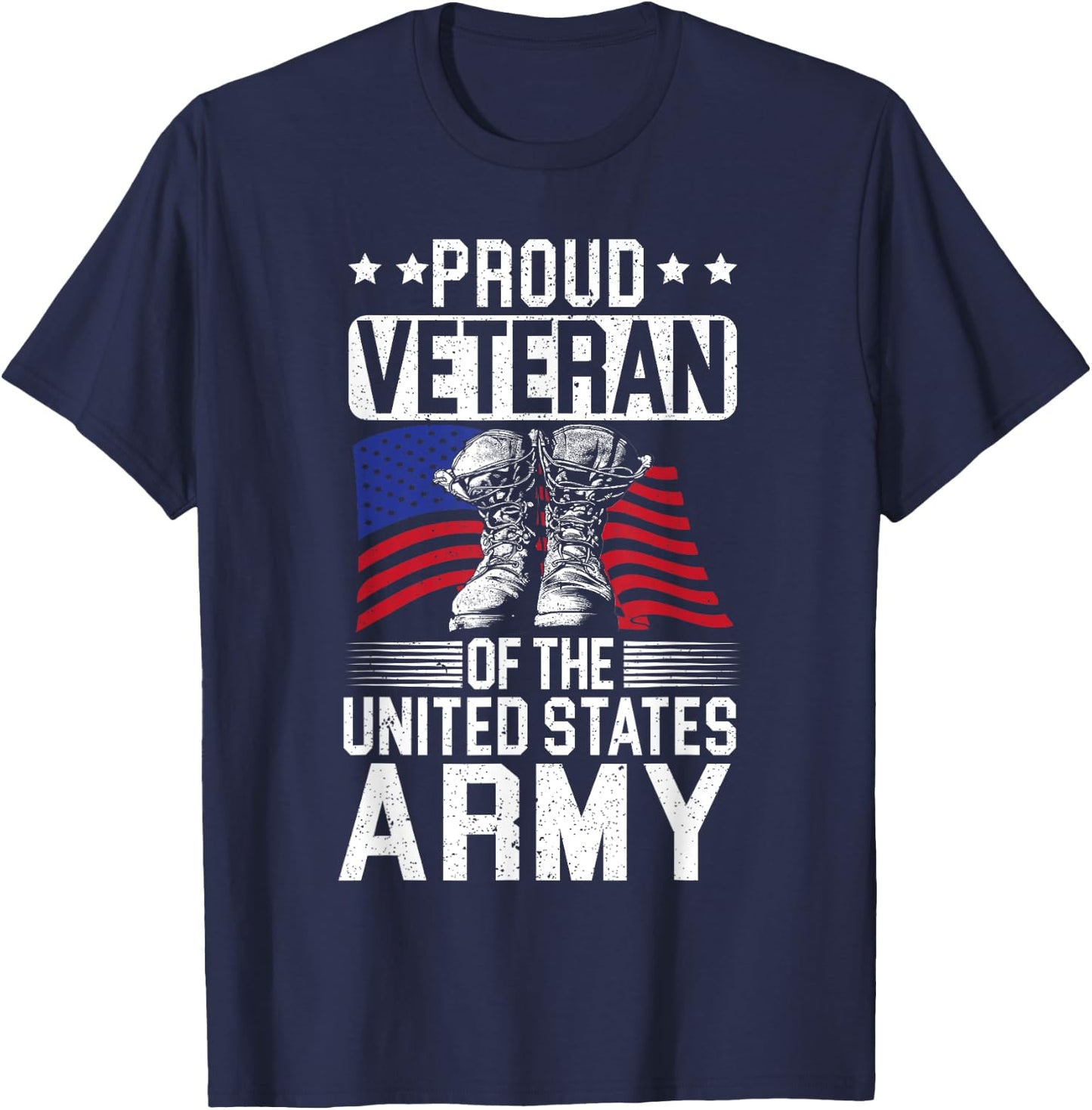 Proud Veteran Of The United States Army Veterans Day T-Shirt - T-Shirt | Navy