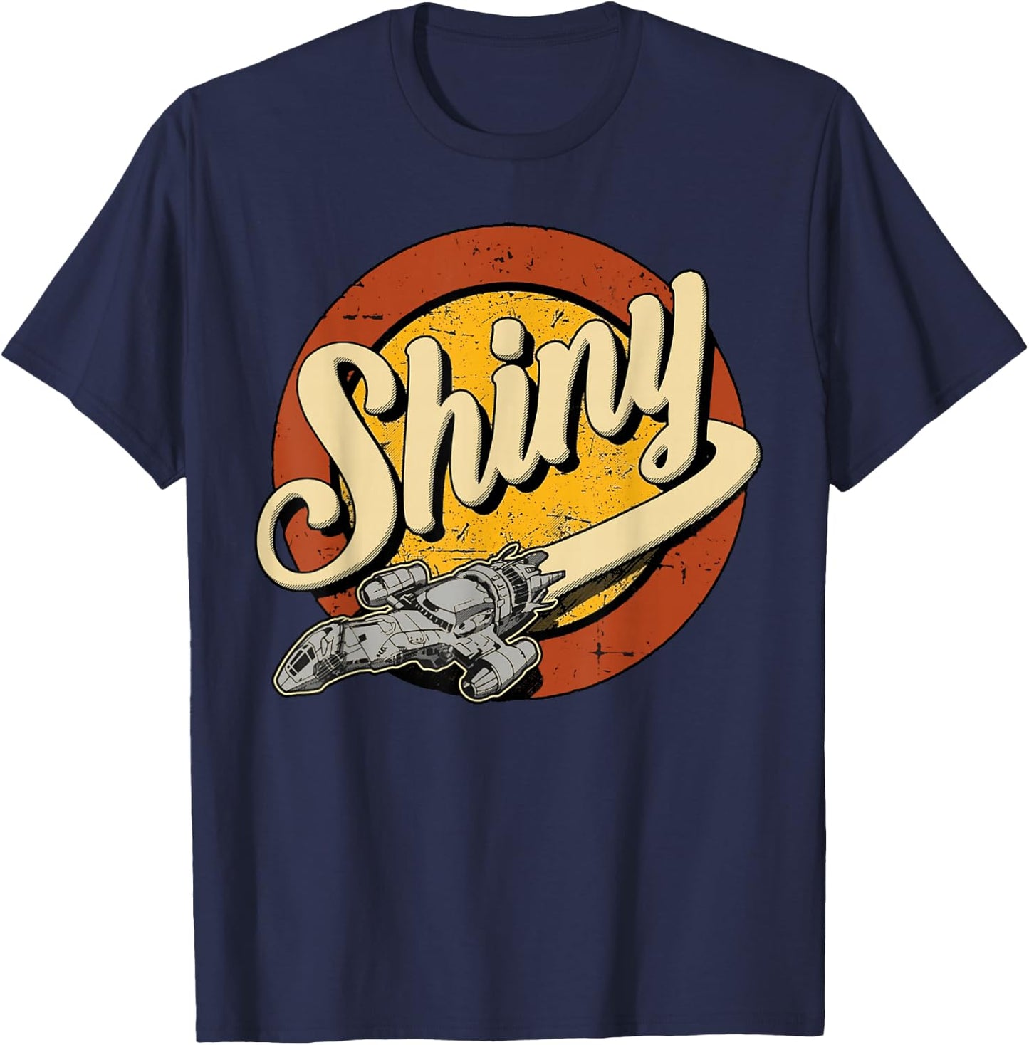 Vintage Shiny Since 2002 Firefly Serenity T-Shirt - T-Shirt | Navy