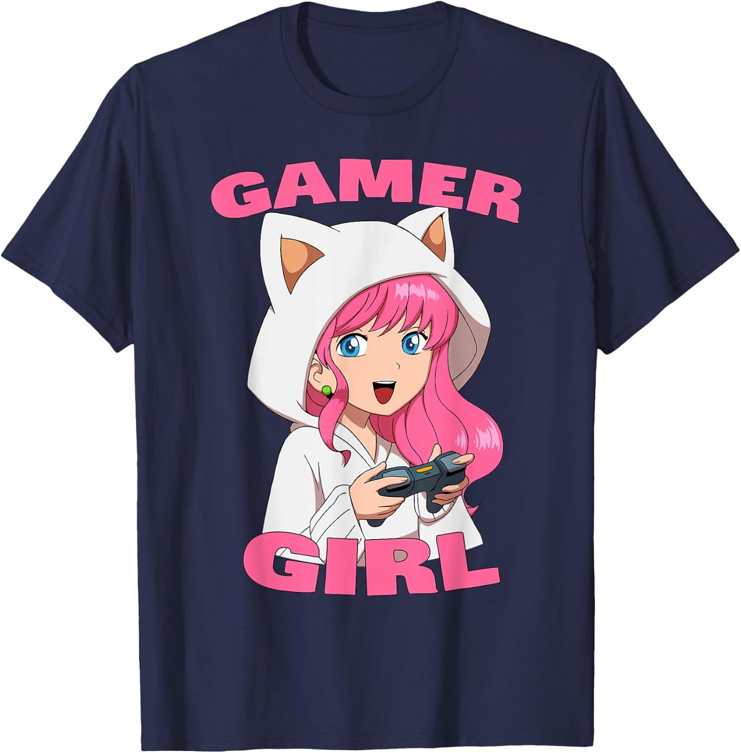 Gamer Girl Video Games Graphic Daughter Granddaughter T-Shirt - T-Shirt | Navy