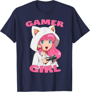 Gamer Girl Video Games Graphic Daughter Granddaughter T-Shirt - T-Shirt | Navy
