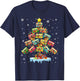 Music Cassette Tapes Christmas Tree Country Music Lover T-Shirt - T-Shirt | Navy