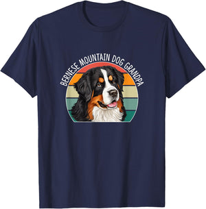 Bernese Mountain Dog Grandpa T-Shirt - T-Shirt | Navy