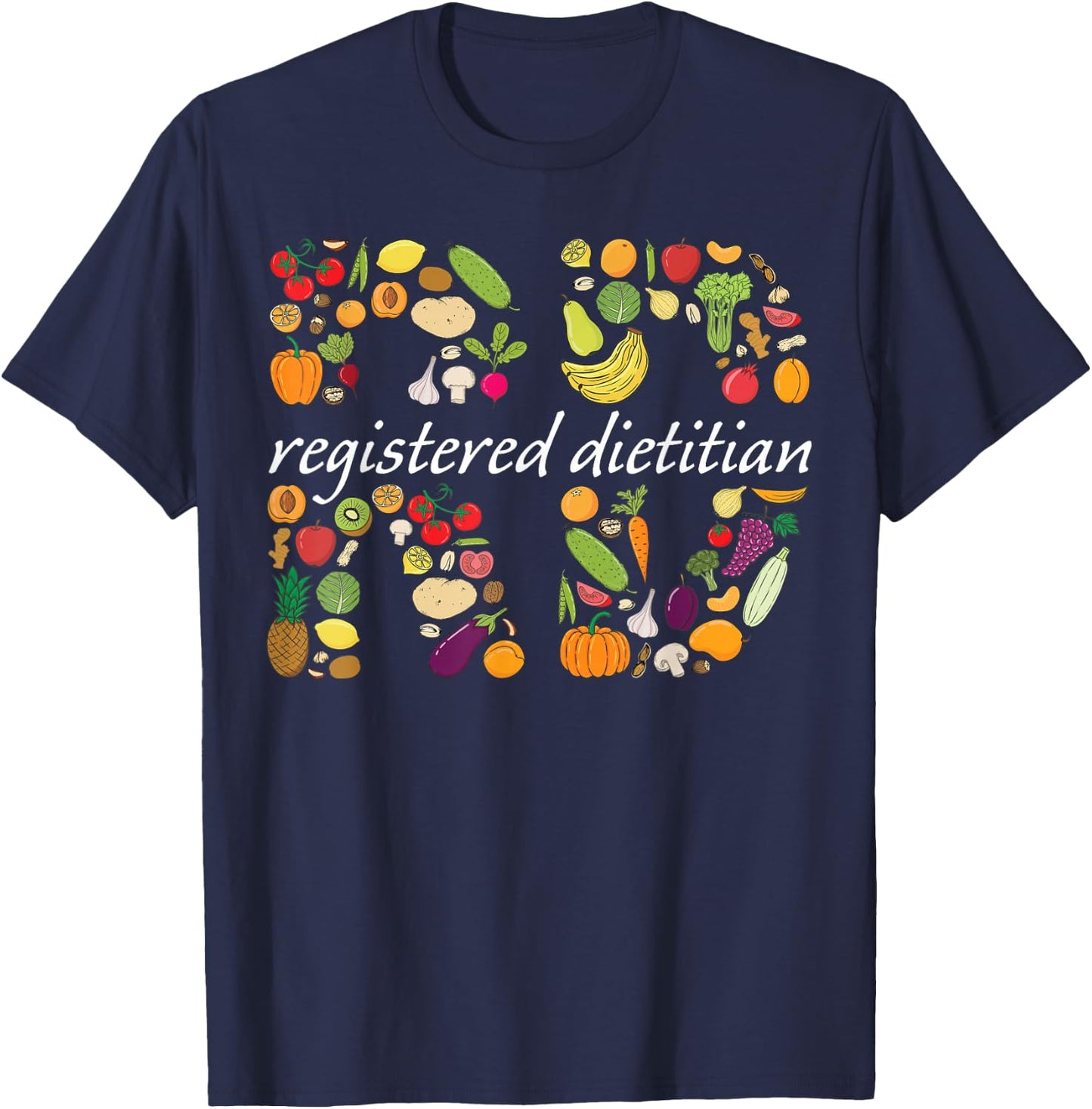 Cute Registered Dietitian Appreciation T-Shirt - T-Shirt | Navy